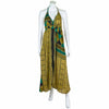 Recycled Sari Tie Up Halter Dress