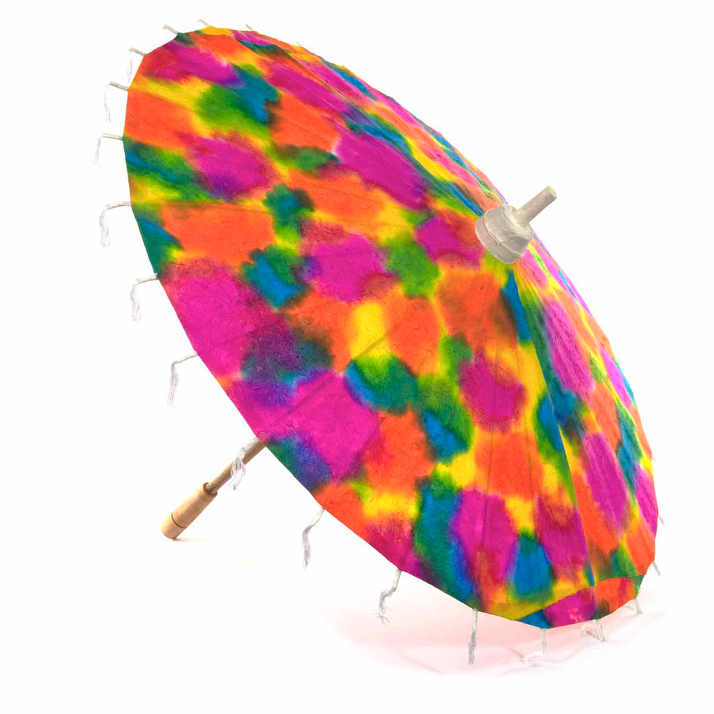 Tie Dye Saa Paper Parasol-Garden & Outdoors-Siesta Crafts