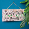 Witch's Garden Plaque