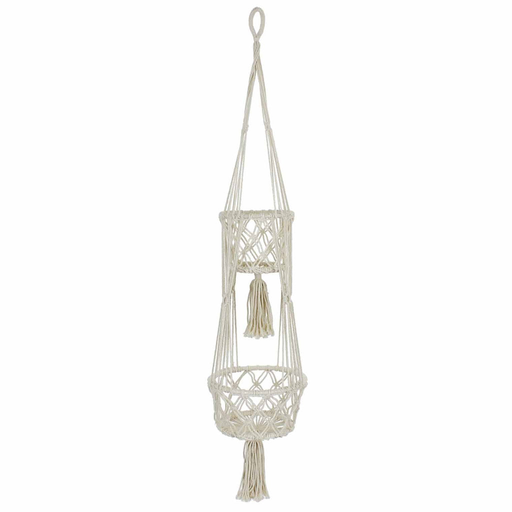 Double Macrame Plant Hanger