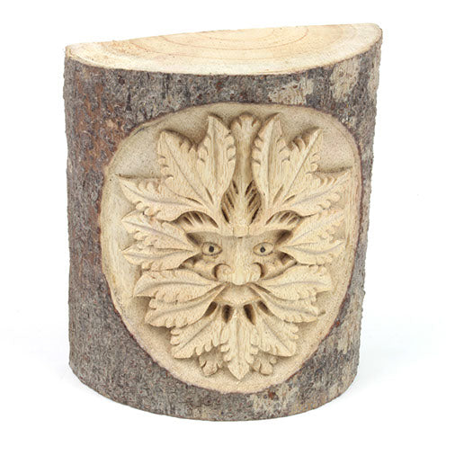 Green Man in Wood-Ornaments & Figurines-Siesta Crafts