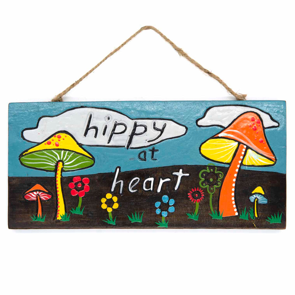 Hippy At Heart Plaque-Home Décor-Siesta Crafts