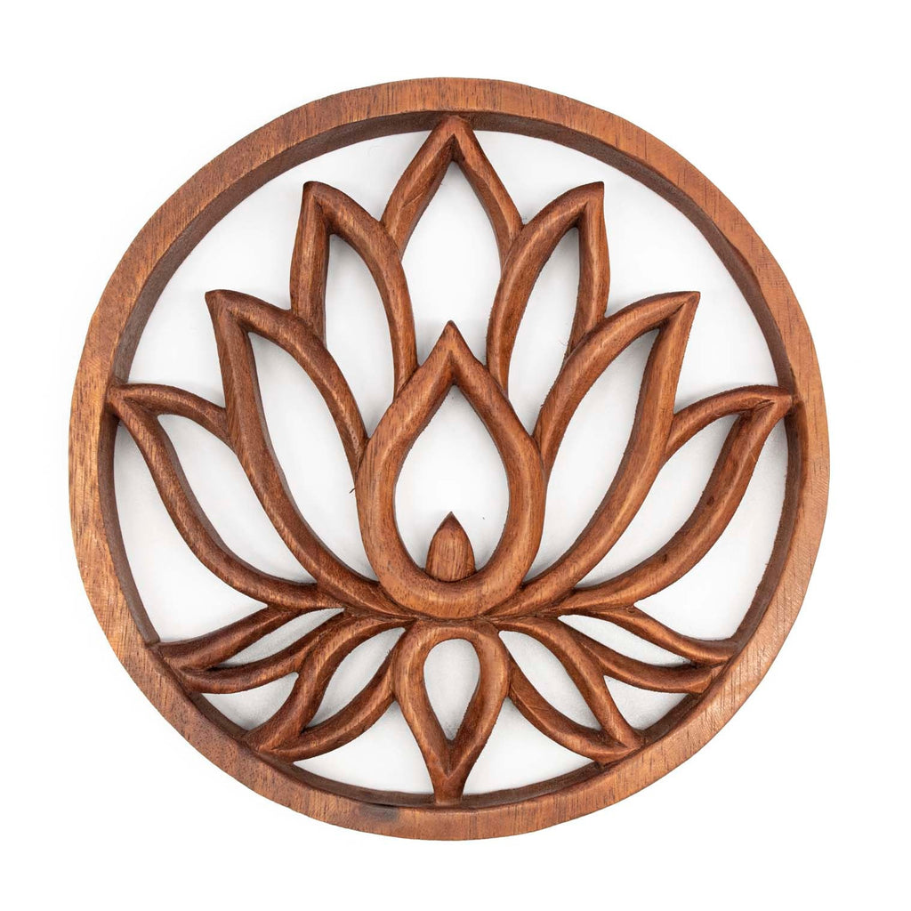 Ornate Lotus Plaque-Home Décor-Siesta Crafts