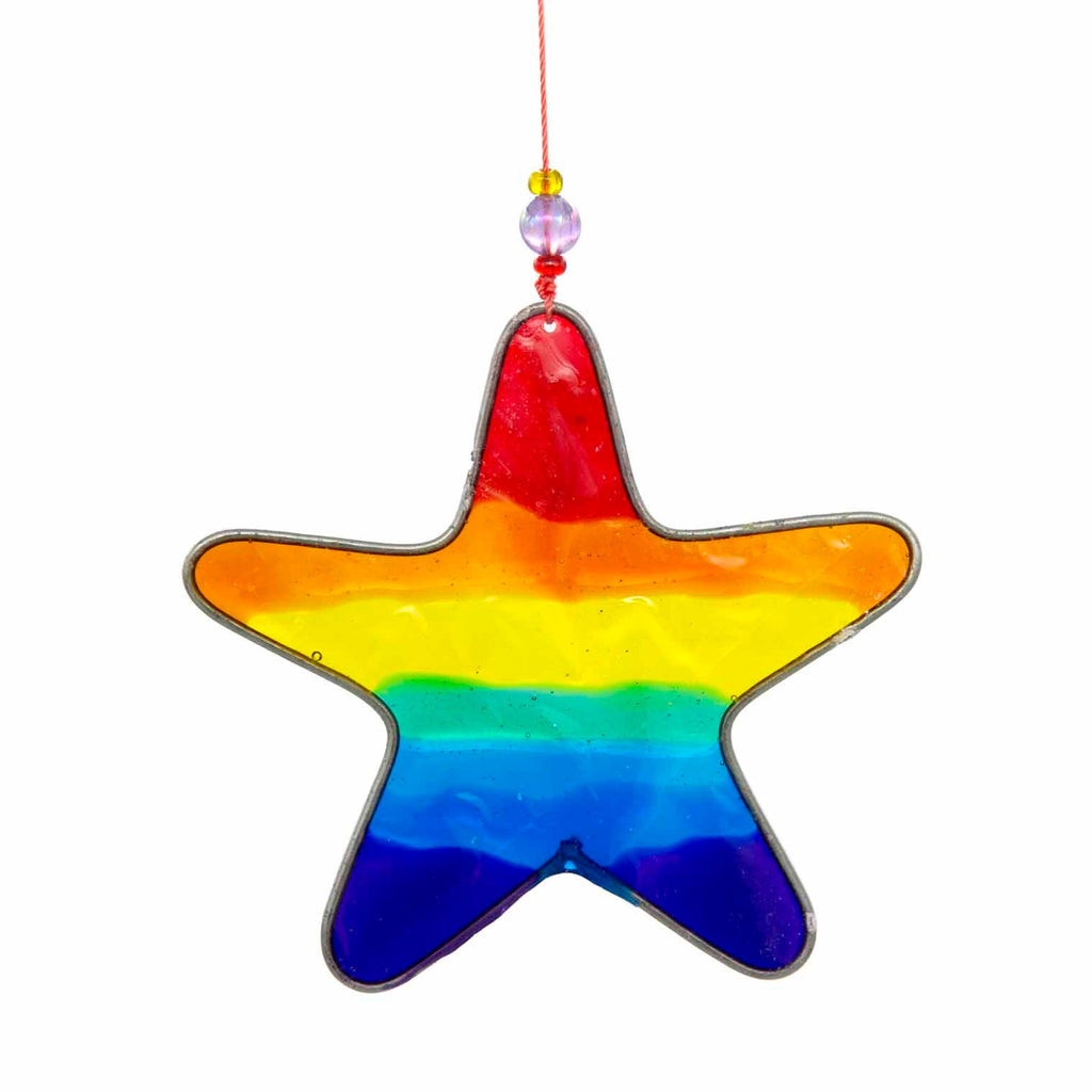 Rainbow Star Suncatcher-Home Décor-Siesta Crafts