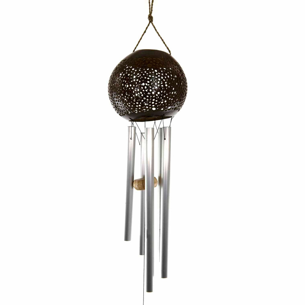 Cut Out Coconut Chime - Dark-Garden & Outdoors-Siesta Crafts