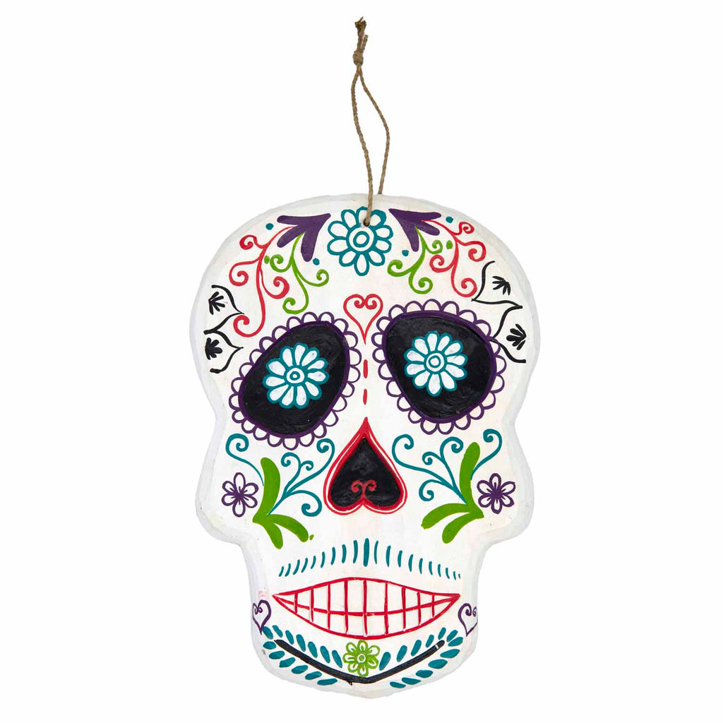 Candy Skull Plaque-Home Décor-Siesta Crafts