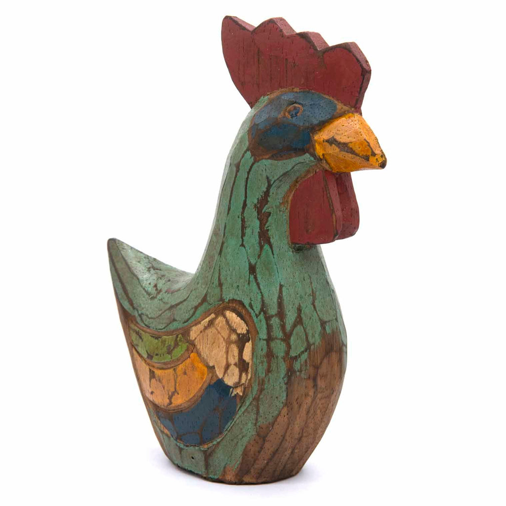 Small Rustic Chicken-Ornaments & Figurines-Siesta Crafts