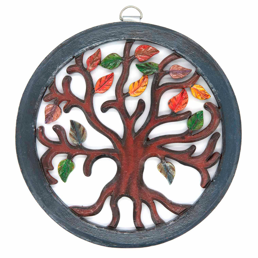 Autumn Leaves Plaque-Home Décor-Siesta Crafts