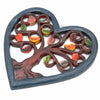 Heart Shaped Autumn Leaves Plaque-Home Décor-Siesta Crafts