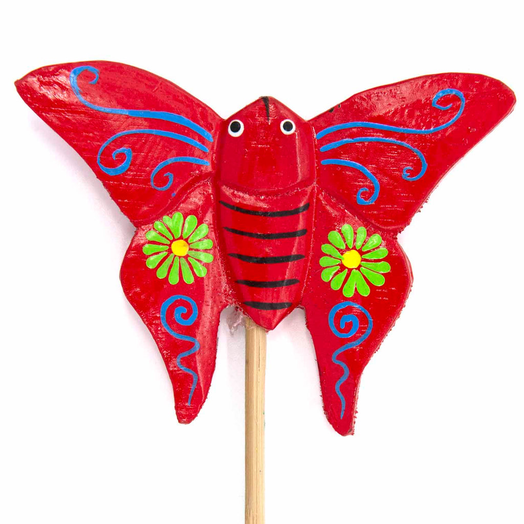 Butterfly Stick Garden Ornament-Ornaments & Figurines-Siesta Crafts