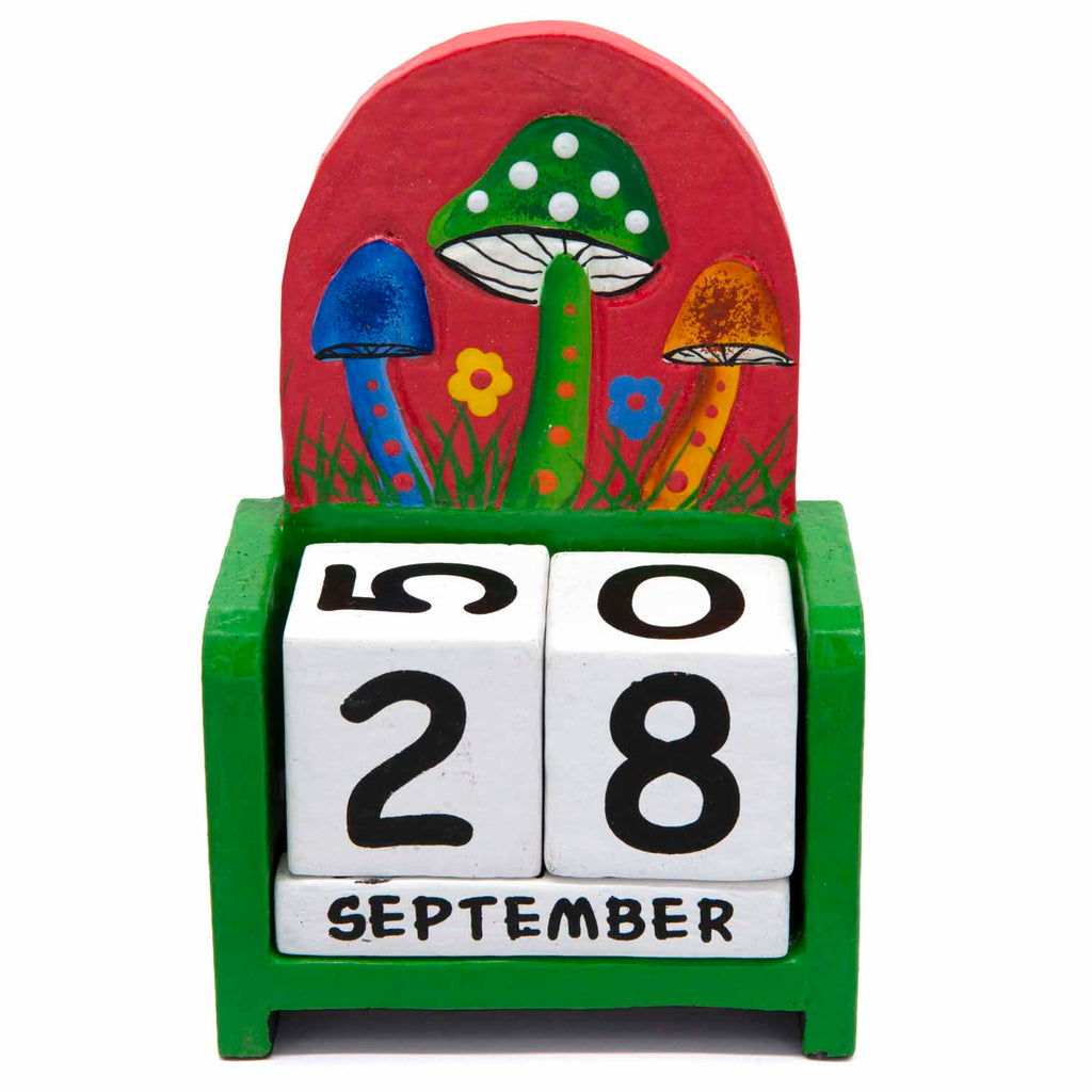 Mushroom Perpetual Calendar-Office & Stationery-Siesta Crafts