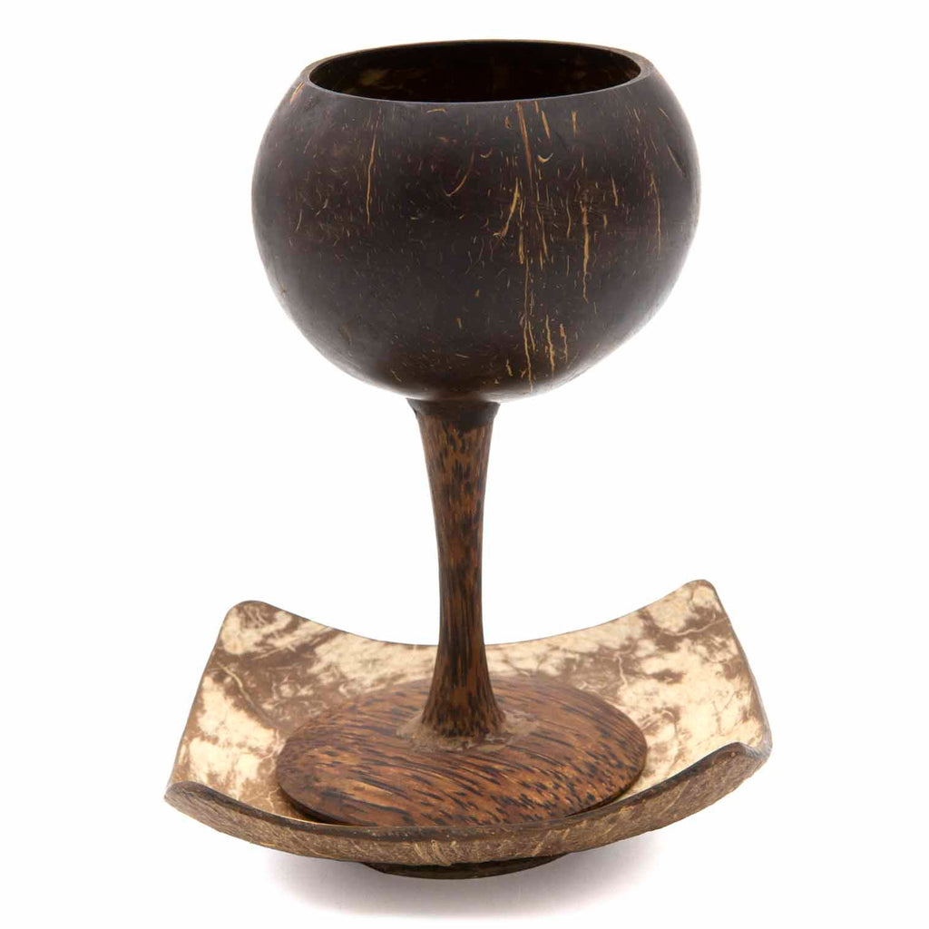 Coconut Shell Chalice and Paten-Christianity-Siesta Crafts