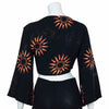 Black Sun Wrap Top