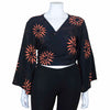 Black Sun Wrap Top