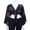 Black Sun Wrap Top