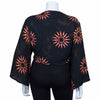 Black Sun Wrap Top