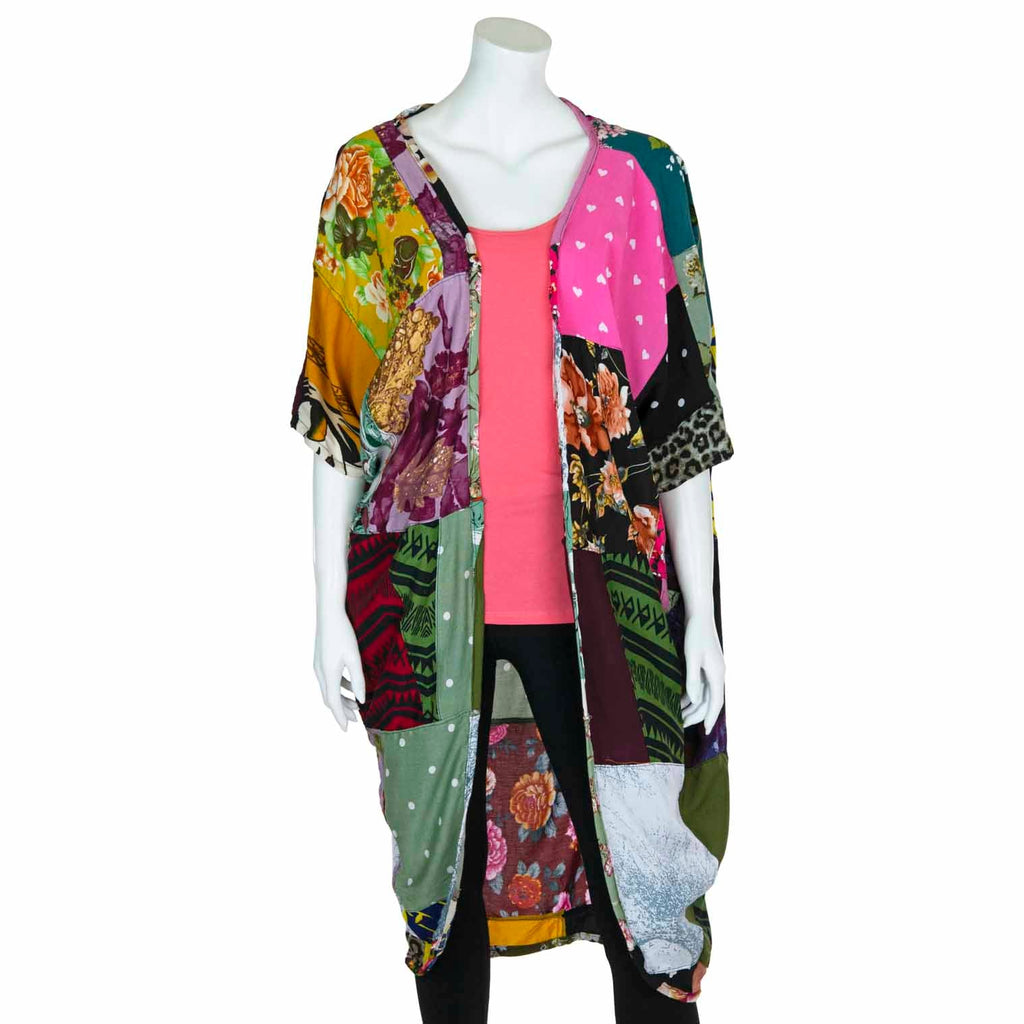 Patchwork Long Shrug