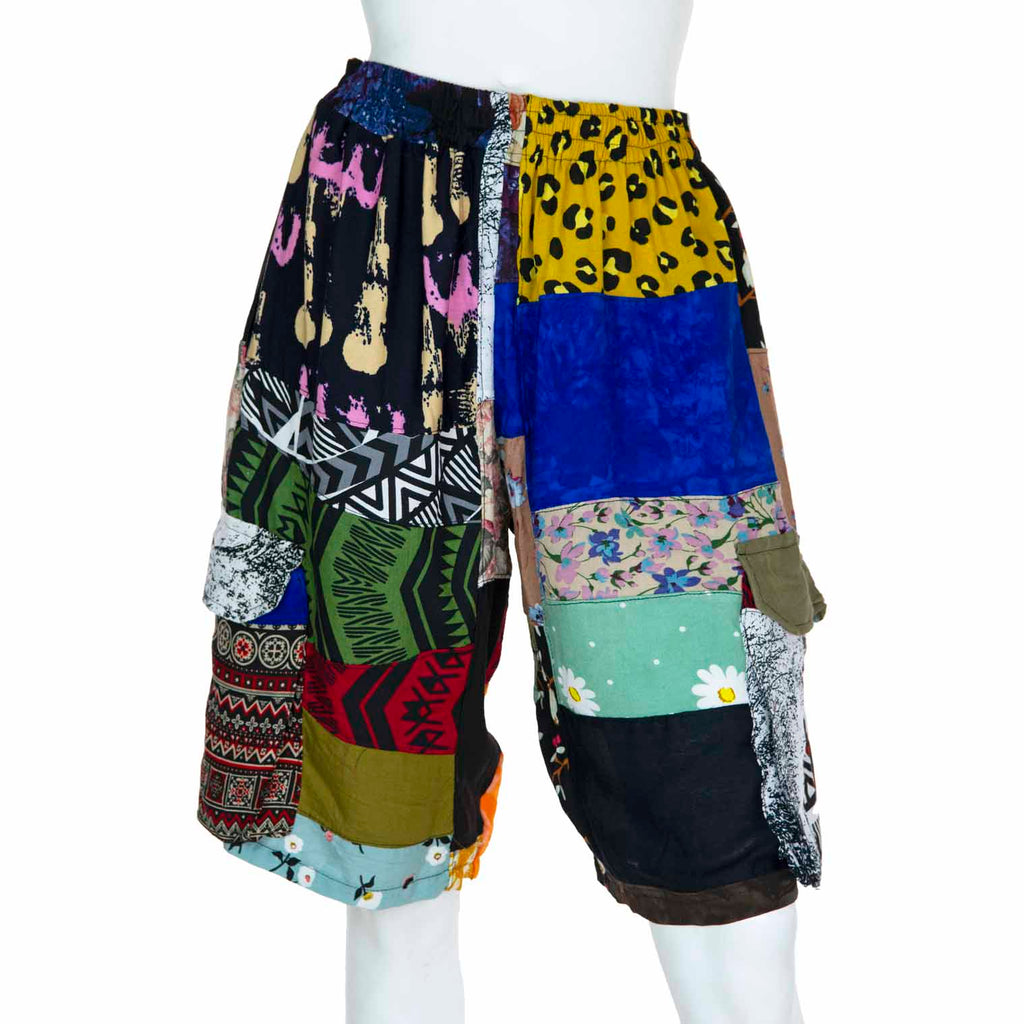 Patchwork Shorts-Shorts-Siesta Crafts