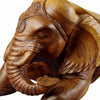 Carved Elephant Bench