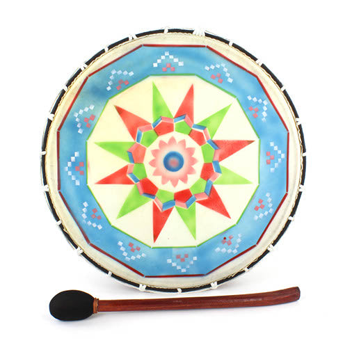 Large Painted Shamanic Drum