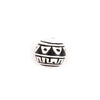 Black & White Zig Zag Ball Bead