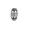 Black & White Oblong Bead