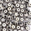 Mini Black and White Ball Bead