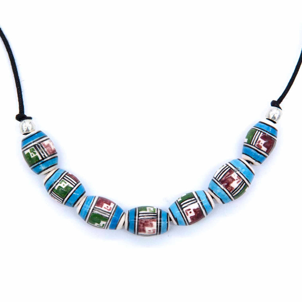 Paso Bead Necklace-Necklaces & Pendants-Siesta Crafts