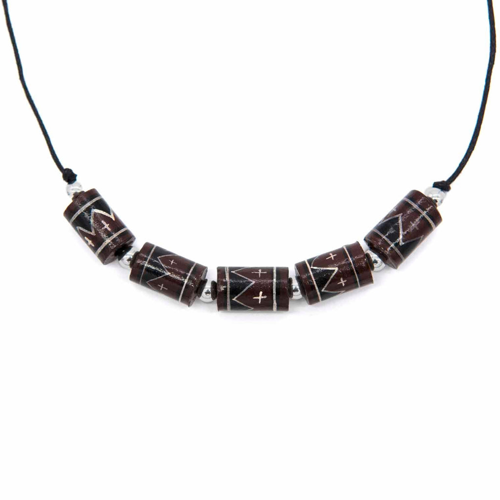 Brown Mountain Bead Necklace