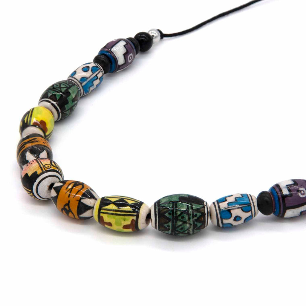 Rainbow Bead Necklace-Necklaces & Pendants-Siesta Crafts