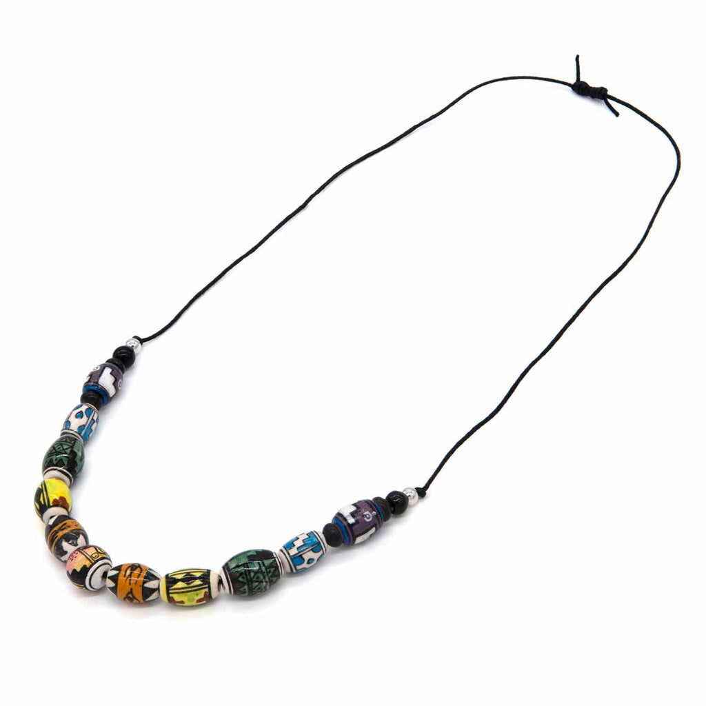 Rainbow Bead Necklace-Necklaces & Pendants-Siesta Crafts