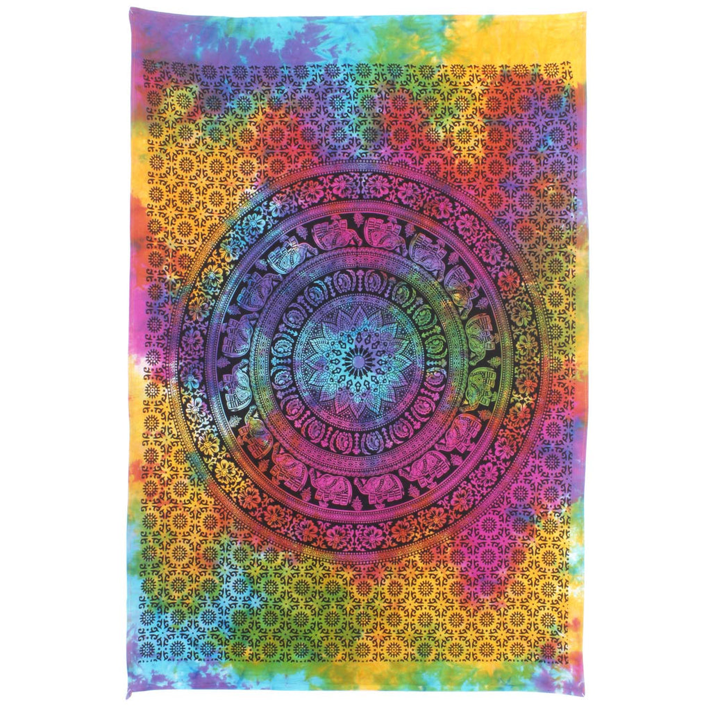 Mandala Elephant Wall Hanging-Textiles-Siesta Crafts