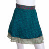 Recycled Sari Mini Wrap Skirt