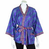 Short Recycled Sari Kimono-Tops-Siesta Crafts