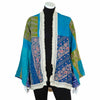 Kantha Fringed Jacket-Coats, Jackets & Ponchos-Siesta Crafts