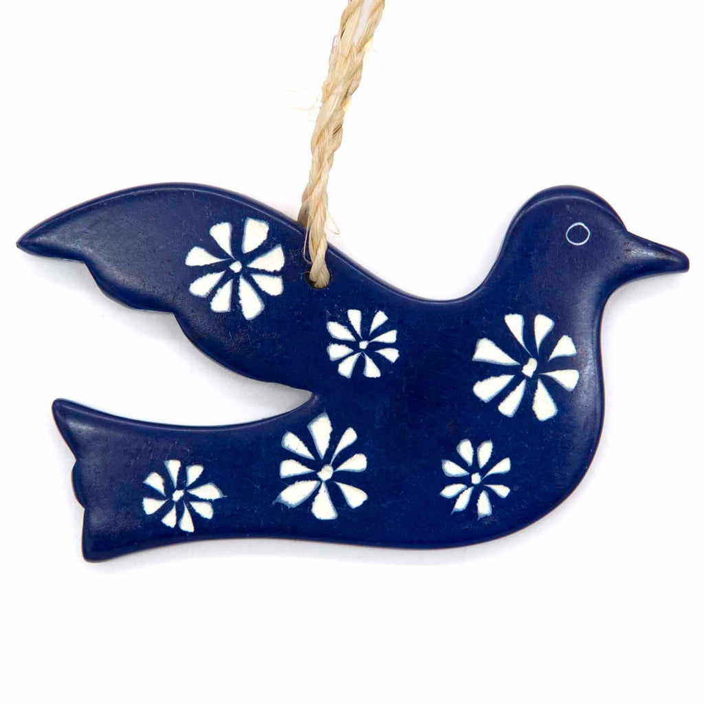 Dove Soapstone Christmas Decoration