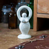 Soapstone Goddess On Plinth with Spiral