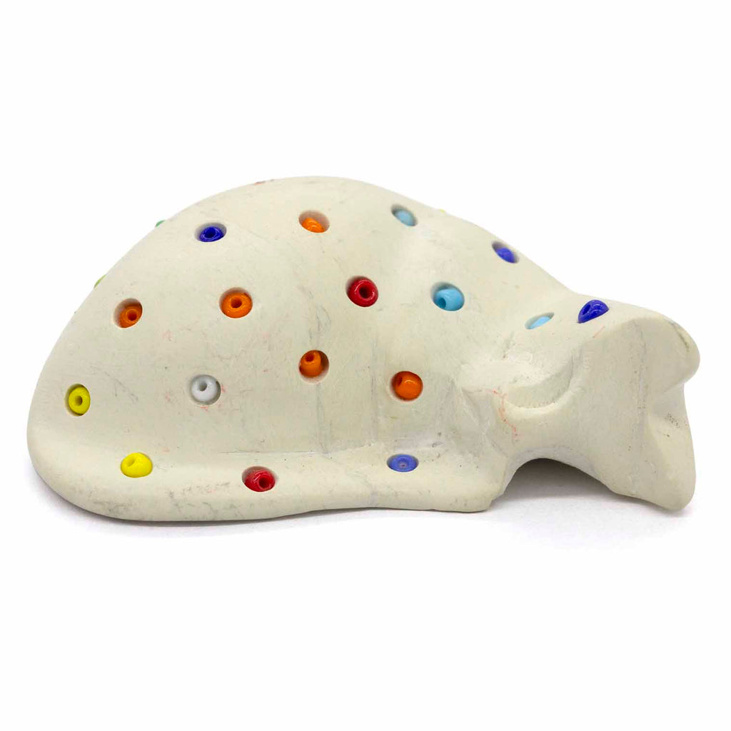 Beaded Soapstone Sleeping Cat