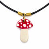 Soapstone Mushroom Pendant Necklace-Necklaces & Pendants-Siesta Crafts