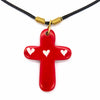 Soapstone Cross Pendant Necklace