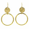 Hooped Brass Earrings-Earrings-Siesta Crafts