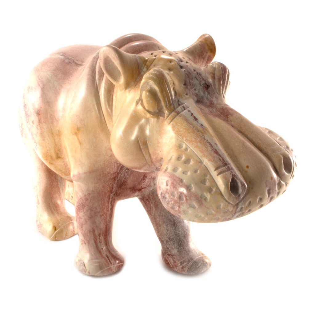 Special Soapstone Hippo Statue-Home Décor-Siesta Crafts