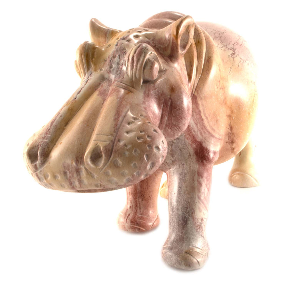 Special Soapstone Hippo Statue-Home Décor-Siesta Crafts