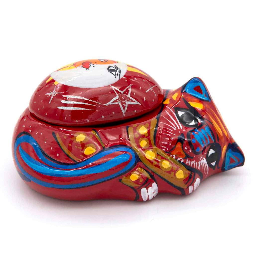 Mexican Painted Cat Trinket Box