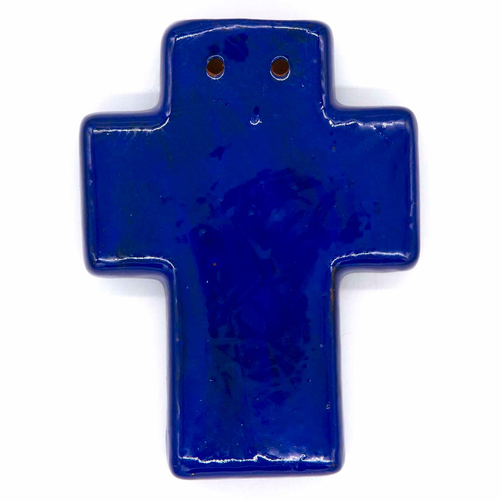 Mexican Painted Sunflower Block Cross-Christianity-Siesta Crafts