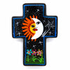 Mexican Painted Eclipse Block Cross-Christianity-Siesta Crafts