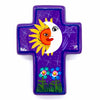 Mexican Painted Eclipse Block Cross-Christianity-Siesta Crafts