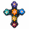 Mexican Painted Magnet Cross-Christianity-Siesta Crafts