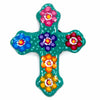 Mexican Painted Magnet Cross-Christianity-Siesta Crafts