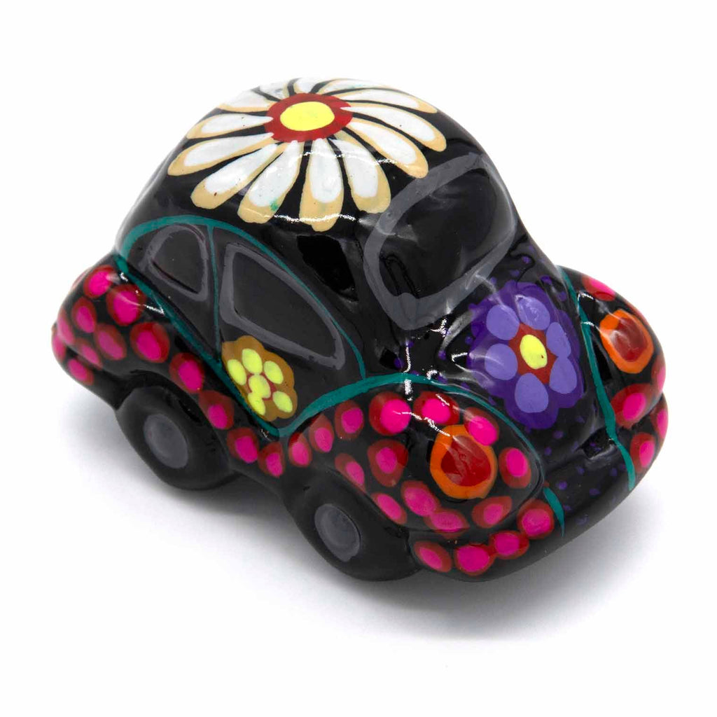 Mexican Painted Bochito Car-Ornaments & Figurines-Siesta Crafts